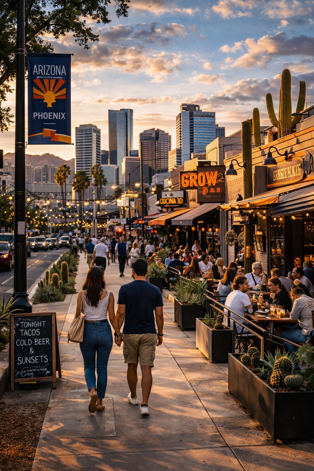 Phoenix skyline illustrating local SEO growth and Google Maps visibility for local businesses.